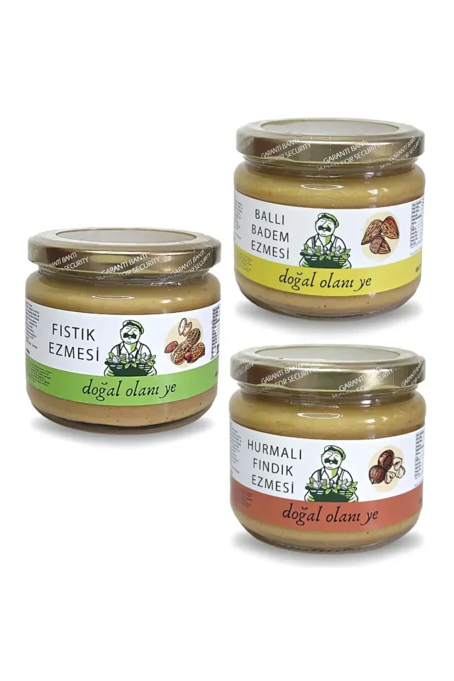 3'lü Ezme Tanışma Paketi 3x300gr %100 Doğal Ve Katkısız