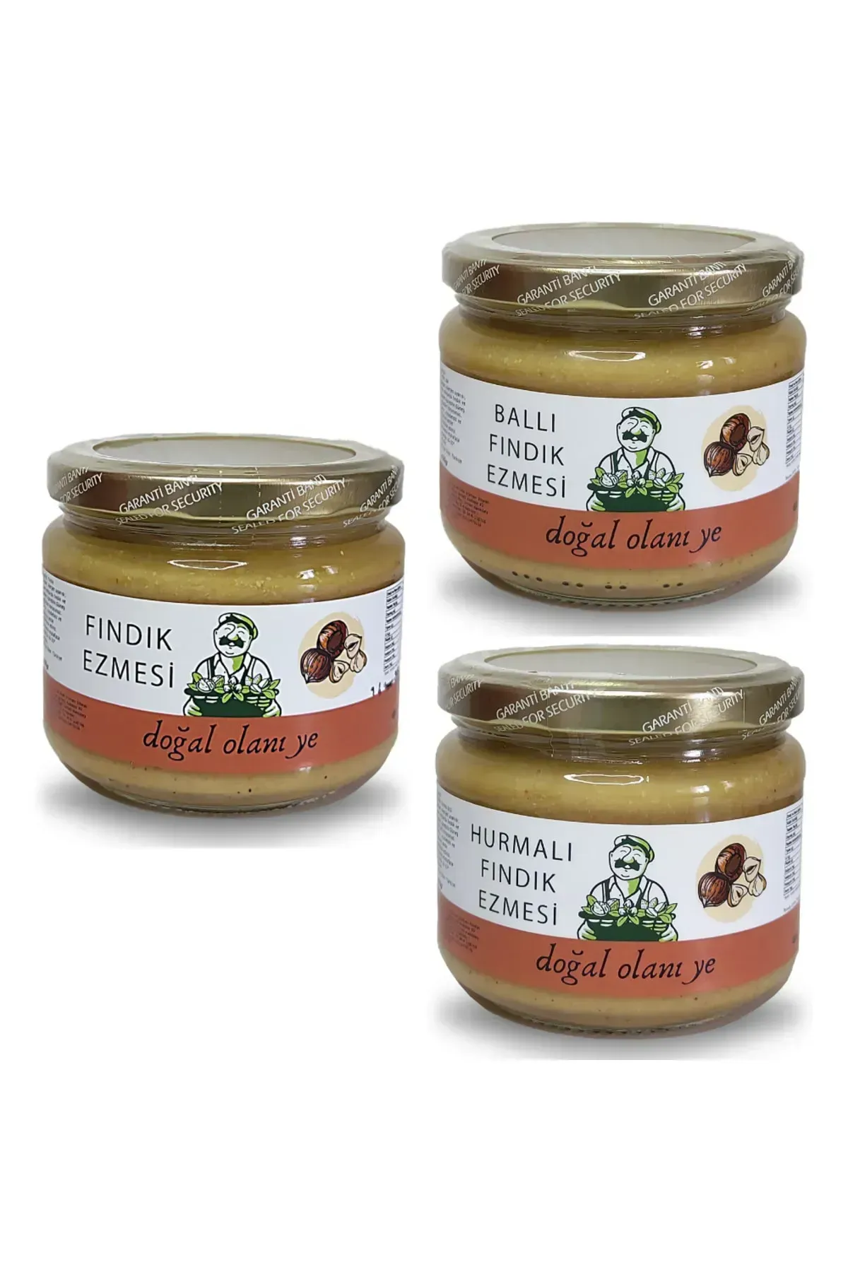 3’lü Fındık Ezmesi Paketi 3x300gr %100 Doğal Ve Katkısız