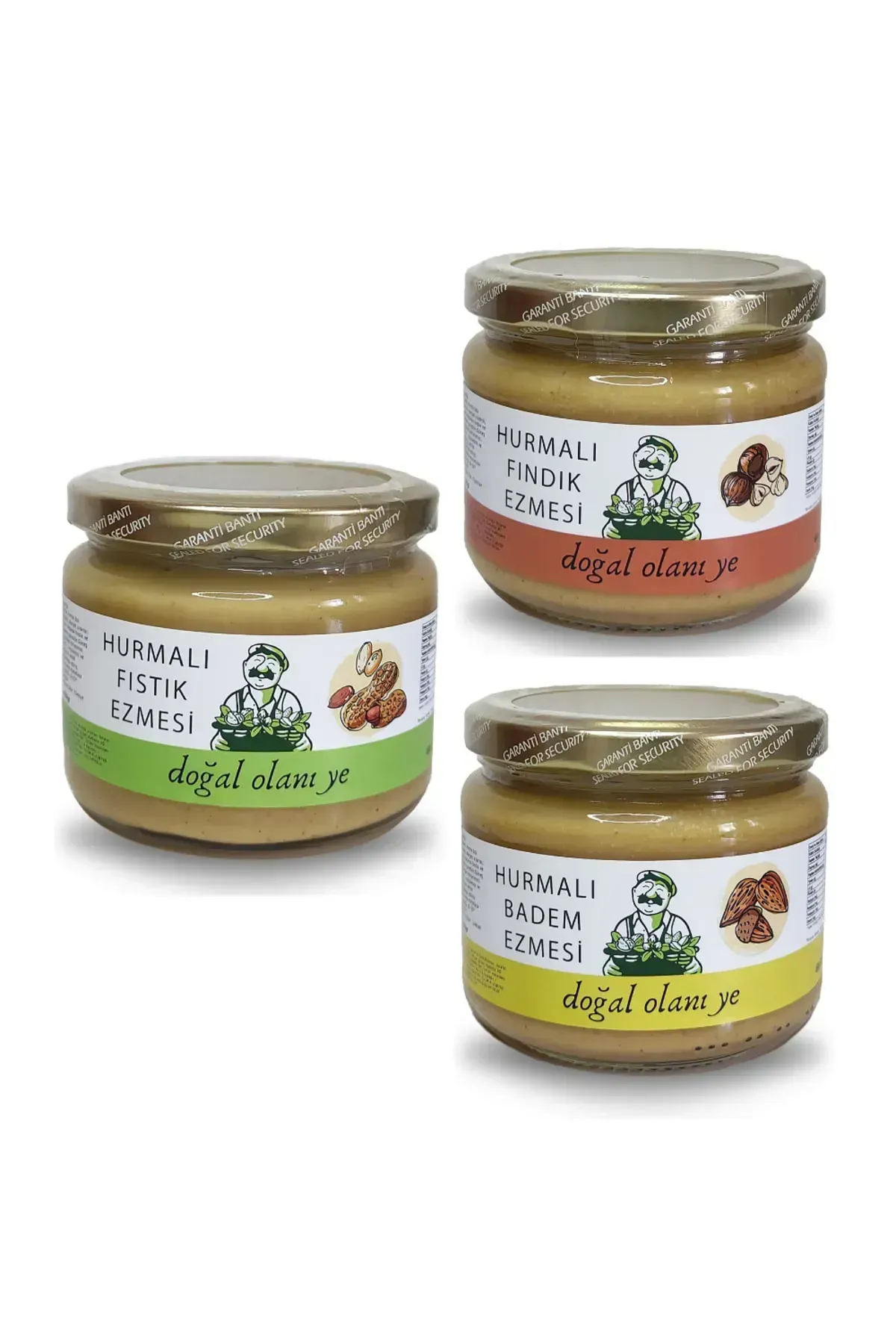 3’lü Hurmalı Ezme Paketi 3x300gr %100 Doğal Ve Katkısız