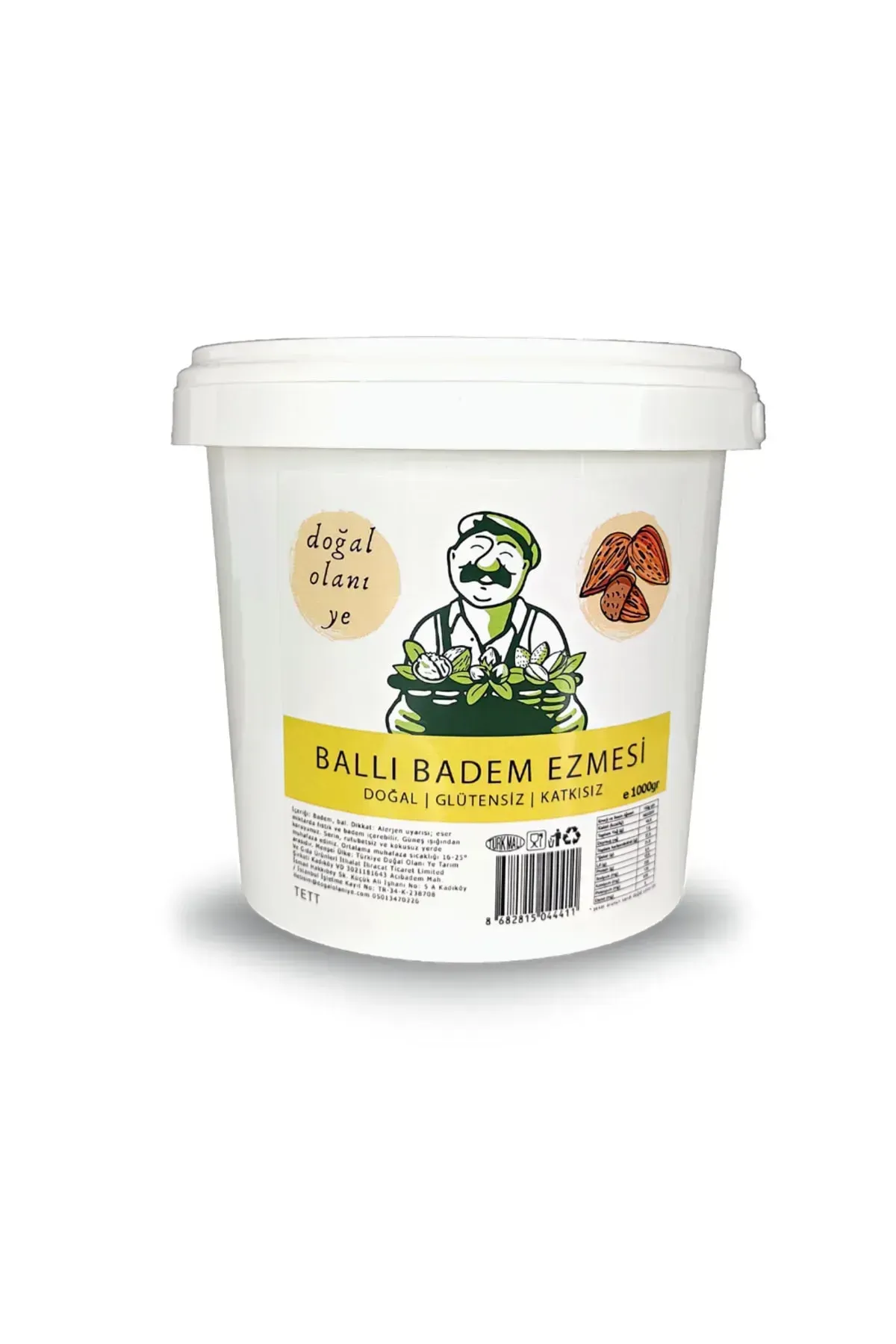 %100 Doğal Ballı Badem Ezmesi 1kg