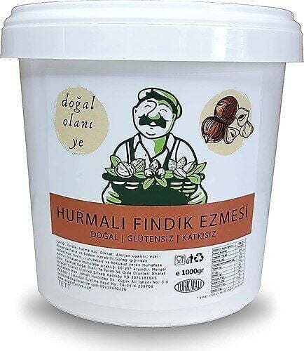 Hurmalı Fındık Ezmesi 1KG %100 Doğal Ve Katkısız