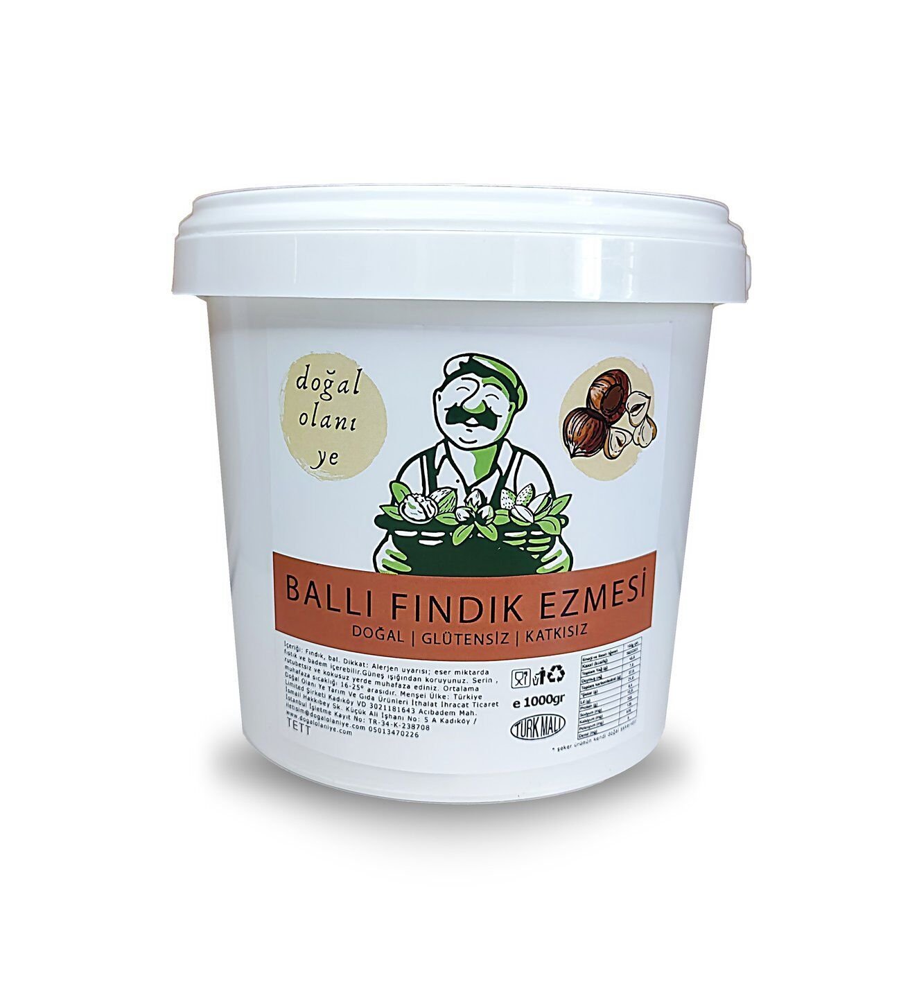 BALLI  Fındık Ezmesi 1 kg %100 Doğal Ve Katkısız